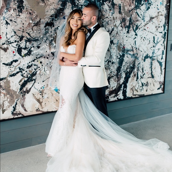 Inbal Dror Haute Couture Mermaid Wedding Dress - Picture 8 of 16